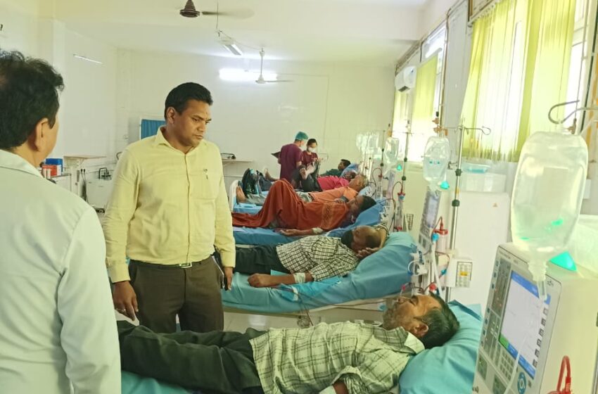  स्वास्थ्य सचिव डॉ आर राजेश कुमार ने कोटद्वार बेस अस्पताल का निरीक्षण किया।