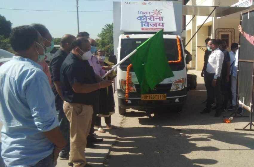 हरिद्वार में अमेरिकन इंडिया फाउंडेशन का टीकाकरण अभियान की शुरूआत की।