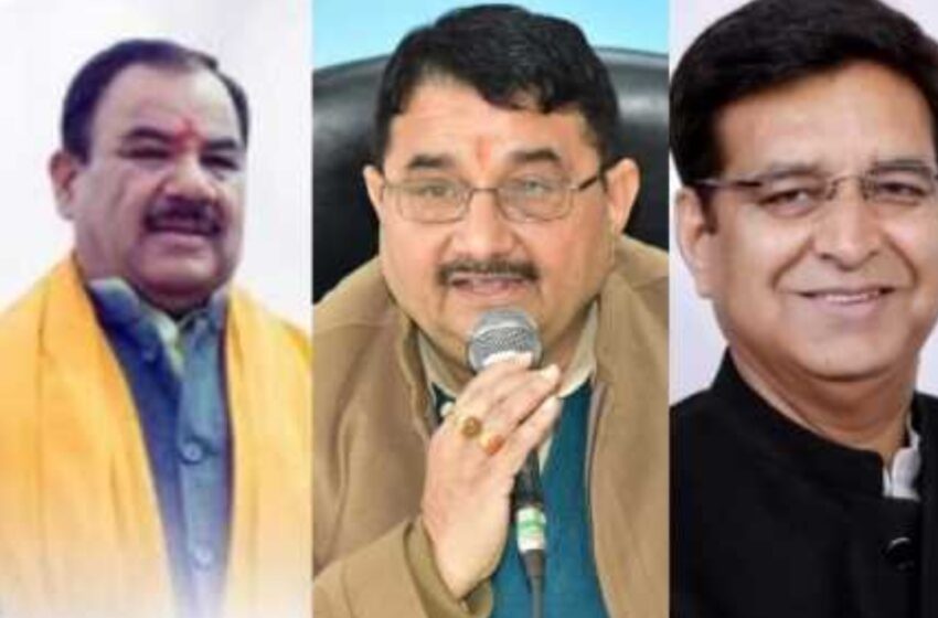 नेता प्रतिपक्ष प्रीतम सिंह और उमेश शर्मा काऊ ने की हरक सिंह के आवास पर भेट।