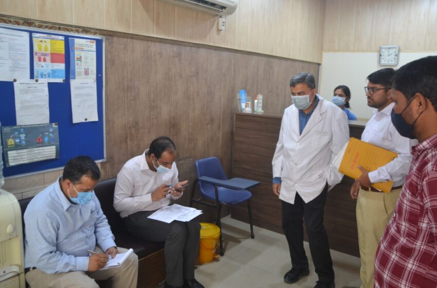  उपजिलाधिकारी सदर मनीष कुमार के नेतृत्व में चिकित्सा विभाग की टीम ने पैथोलाॅजी/रैडियोलाॅजी लैब का औचक निरीक्षण किया गया।