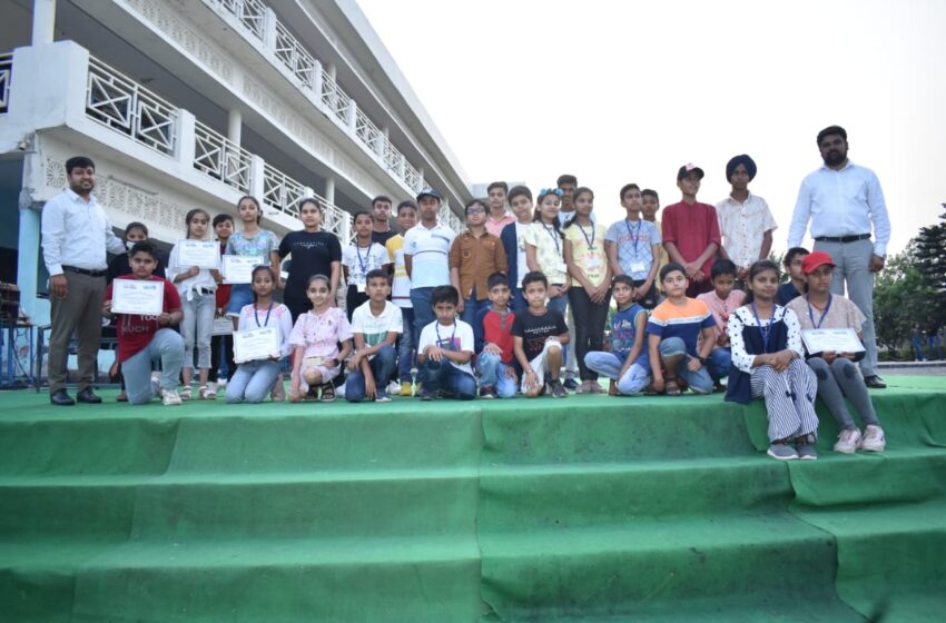  होली एंजल स्कूल के दस दिवसीय समर कैंप का हुआ समापन।