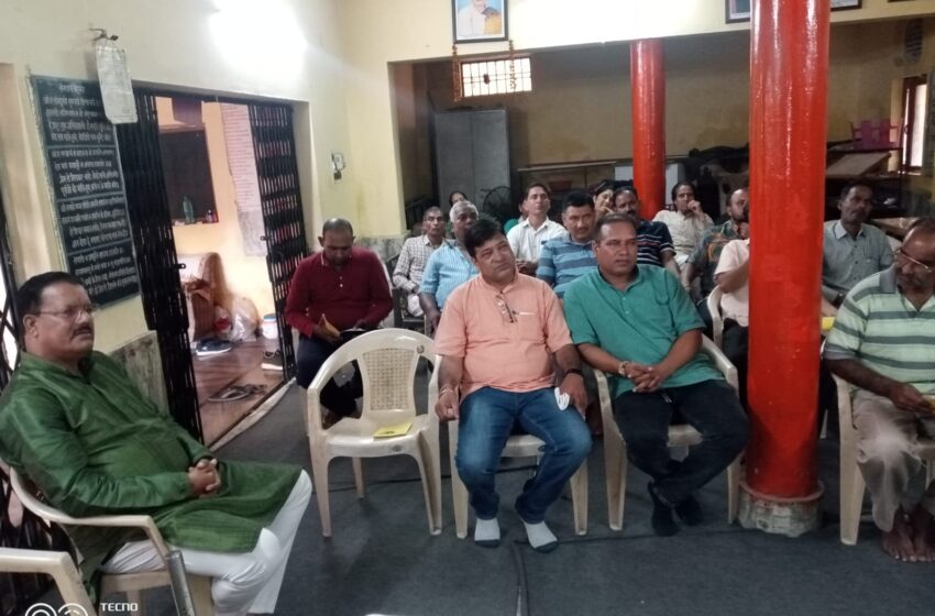  आर्य समाज मंदिर नेहरू ग्राम में आज नशे के खिलाफ गोष्ठी का आयोजन किया।