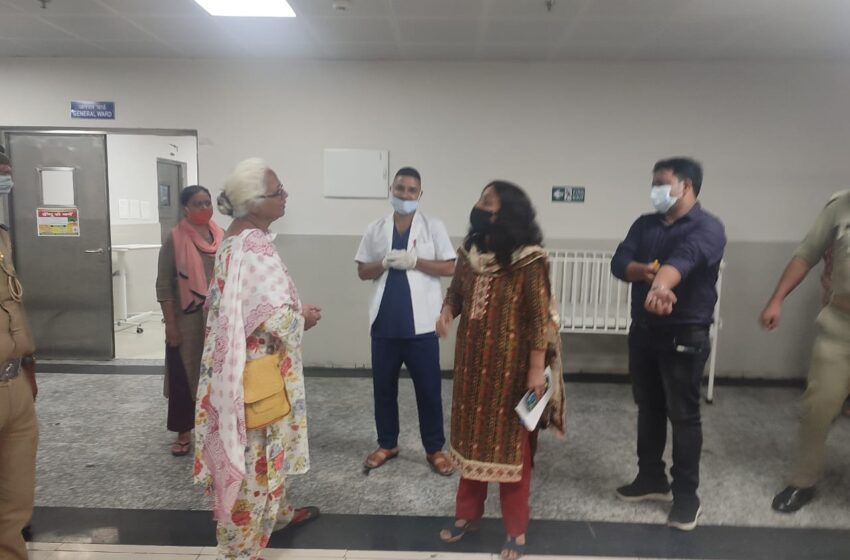  मुख्य विकास अधिकारी सुश्री कमठान ने जिला अस्पताल कॉरनेशन का औचक निरीक्षण किया।