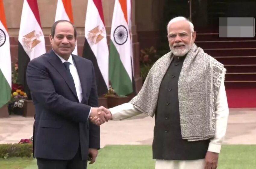  PM मोदी ने मिस्र के राष्ट्रपति का किया वेलकम, कहा- भारत और मिस्र विश्व की सबसे पुरानी सभ्यता