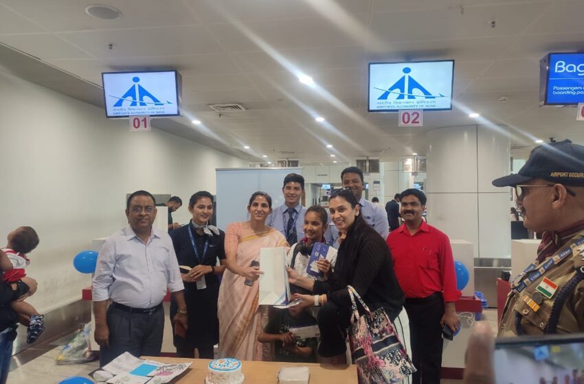  जिलाधिकारी श्रीमती सोनिका ने देहरादून से गोवा एवं गोवा से  देहरादून नई उड़ान सेवा का देहरादून हवाई अड्डे पर उद्घाटन किया।