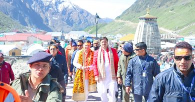  मुख्यमंत्री श्री पुष्कर सिंह धामी केदारनाथ आपदा के 10 वर्ष पूरे होने पर श्री केदारनाथ धाम दर्शन करने पहुंचे।