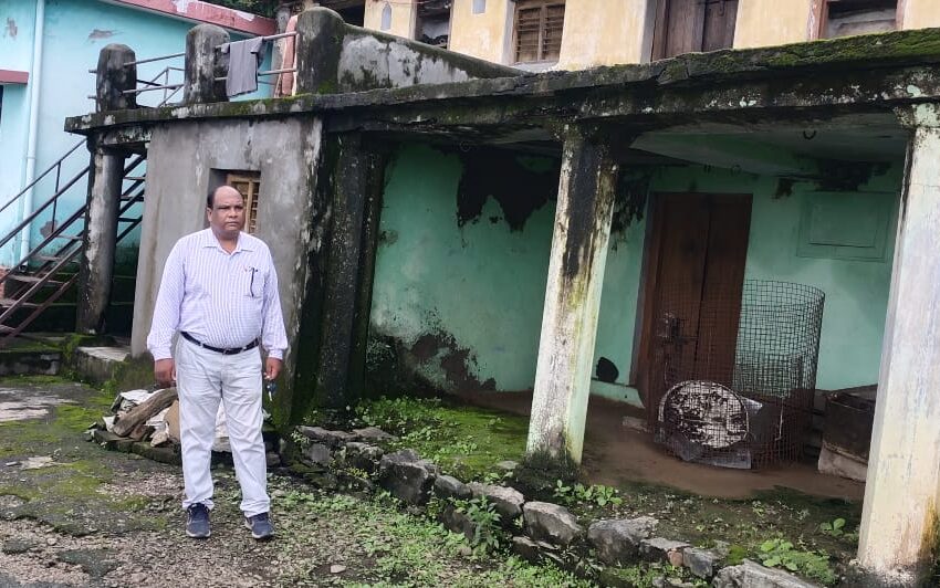  तहसील विकासनगर क्षेत्रान्तर्गत मदर्सू मजरा जाखन में भूस्खलन।