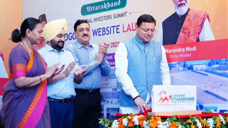  मुख्यमंत्री पुष्कर सिंह धामी ने उत्तराखण्ड ग्लोबल इन्वेस्टर्स समिट के लोगो और वेबसाईट को लांच किया।