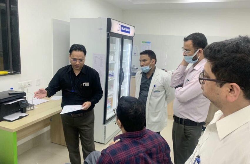  अपर मुख्य चिकित्सा अधिकारी ने डा०एस०एस०रावत, बीएएमएस चिकित्सक का औचक निरीक्षण किया।