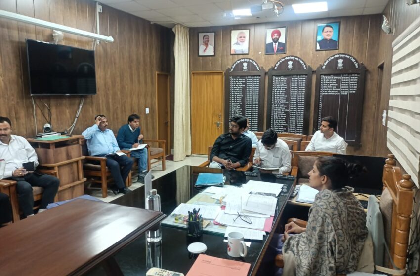  जिलाधिकारी श्रीमती सोनिका ने रेखीय विभागों के अधिकारियों को वाट्सएप्प गु्रप बनाने के निर्देश दिए।