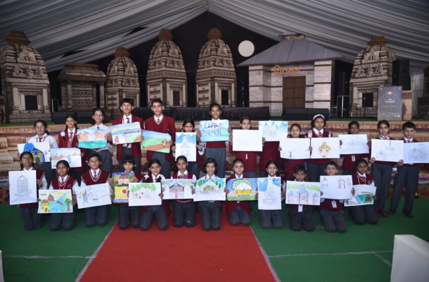  विरासत आर्ट एंड हेरीटेज फेस्टिवल 2023 के कार्यक्रम में चित्रकला प्रतियोगिता और ट्रेजर हंट से शुरुवात की।।