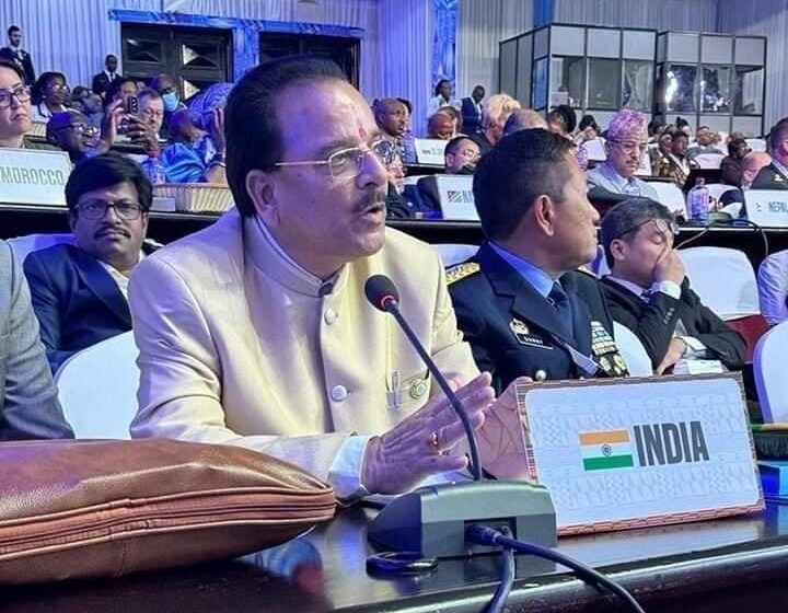  केंद्रीय रक्षा एवं पर्यटन राज्य मंत्री श्री अजय भट्ट ने घाना साउथ अफ्रीका में संयुक्त राष्ट्र संघ की बैठक में भारत का प्रतिनिधित्व किया।