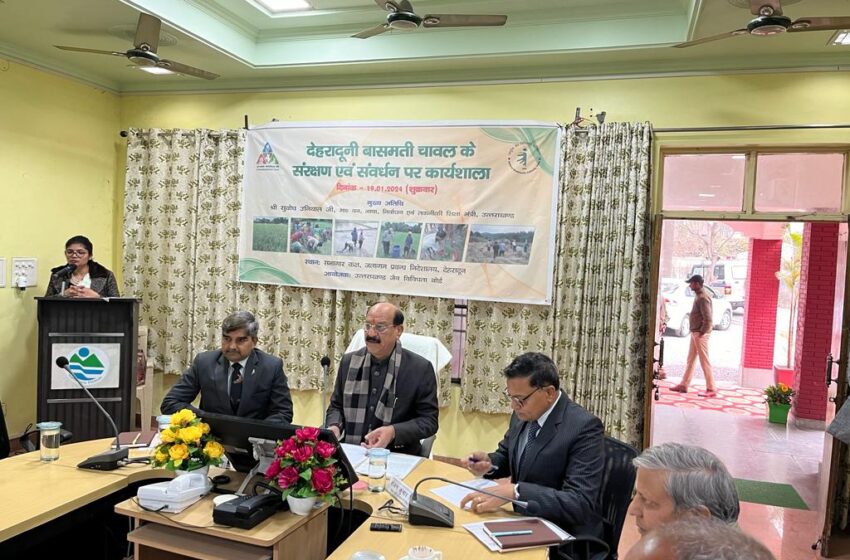  उत्तराखण्ड जैव विविधता बोर्ड ने देहरादूनी बासमती धान के संरक्षण एवं संवर्धन के लिए महत्वपूर्ण कार्यशाला का आयोजन किया।