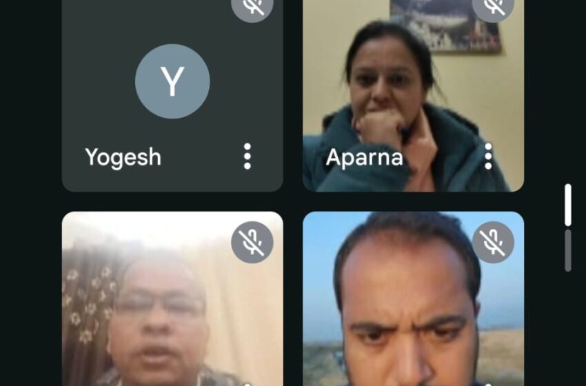  जिलाधिकारी/जिला निर्वाचन अधिकारी श्रीमती सोनिका ने सहायक रिटर्निंग अधिकारी/उप जिलाधिकारियों के साथ वर्चुअल माध्यम से बैठक की।