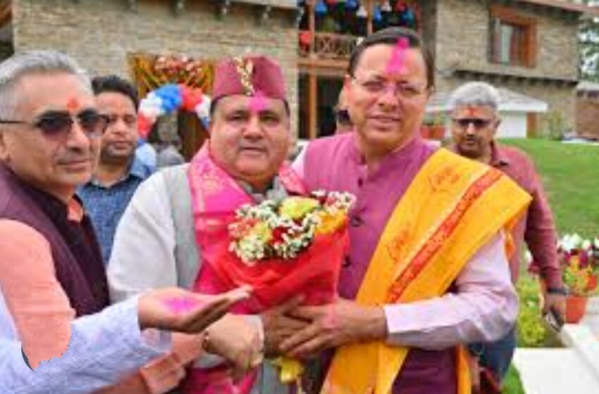  मुख्यमंत्री पुष्कर सिंह धामी  होली मिलन कार्यक्रम में प्रतिभाग किया।