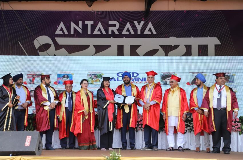  जीआरडी कॉलेज ने मनाया दीक्षान्त समारोह, दून के मेयर सुनिल उनियाल गामा ने की मुख्य अतिथि बतौर प्रतिभाग किया ।