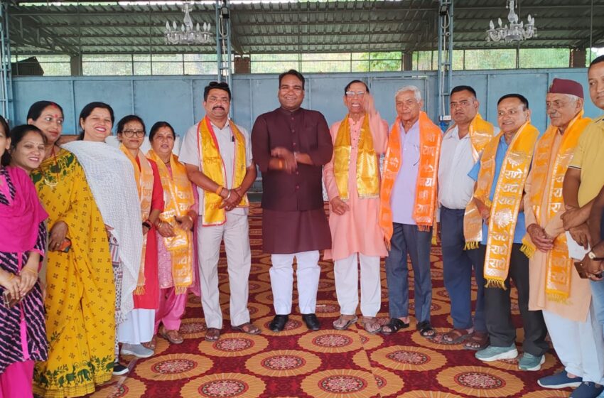  महानगर के अध्यक्ष सिद्धार्थ अग्रवाल ने सहसपुर विधानसभा के शिवालिक मंडल की  बैठक में प्रतिभाग किया।