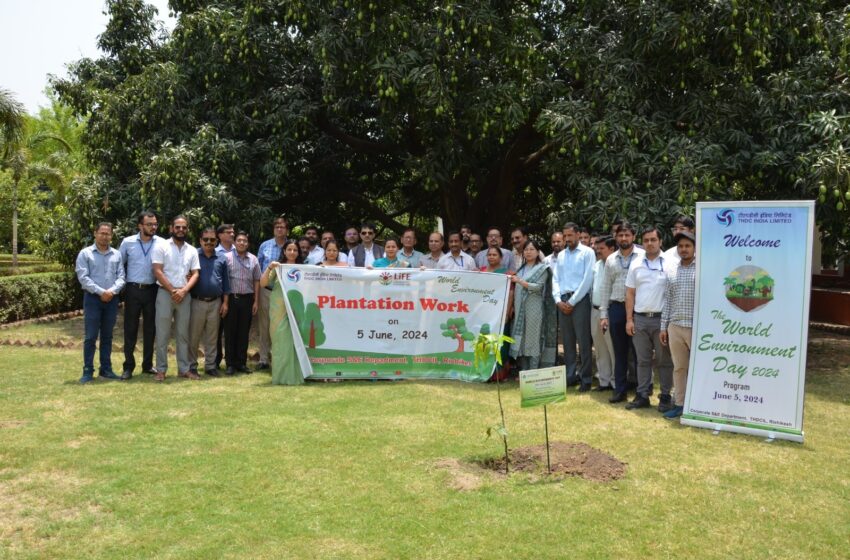  टीएचडीसी इंडिया लिमिटेड ने विश्व पर्यावरण दिवस के अवसर पर पौधारोपण किया।