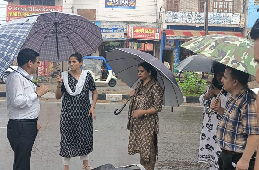  जिलाधिकारी श्रीमती सोनिका ने तहसील चौक ऋषिकेश से नेपाली फॉर्म तक निर्माण कार्यों, जल निकासी नाली सफाई कार्यों का निरीक्षण किया।