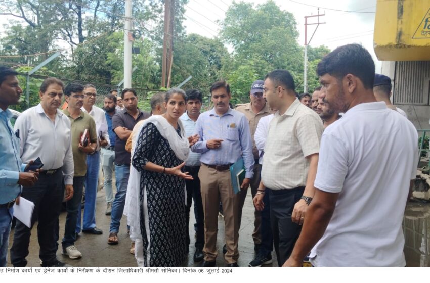  जिलाधिकारी श्रीमती सोनिका ने बंजारावाला, मोथोरोवाला आदि क्षेत्रों का स्थलीय निरीक्षण किया।