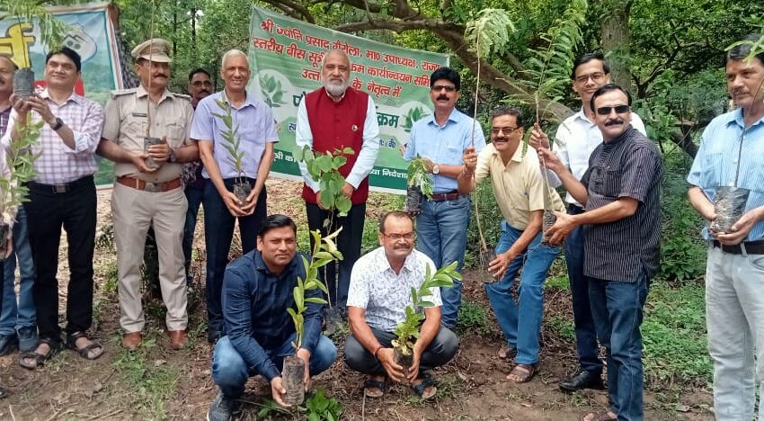  श्री ज्योति प्रसाद गैरोला तथा जिला अर्थ एवं संख्याधिकारी कार्यालय ने सयुंक्त रूप से पौधरोपण किया।