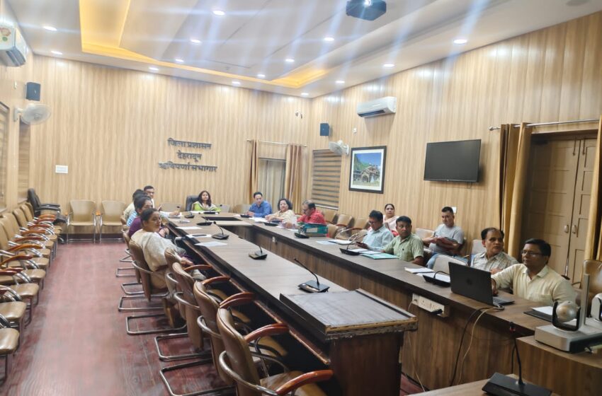  मुख्य विकास अधिकारी सुश्री झरना कमठान की अध्यक्षता में पीसीपीएनडीटी जिला सलाहकार समिति की बैठक आयोजित की।