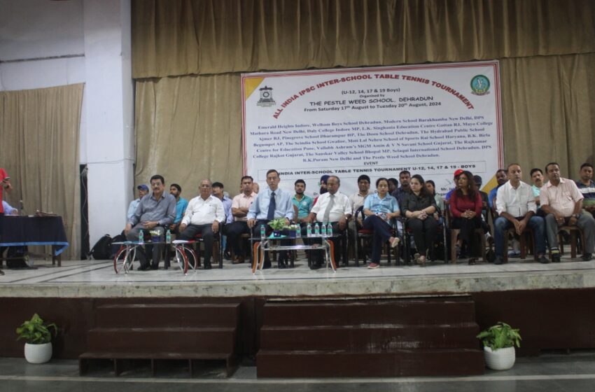  पेस्टल वीड स्कूल में ऑल इंडिया इंटर स्कूल आईपीएससी टेबल टेनिस टूर्नामेंट का शुभारंभ हुआ।