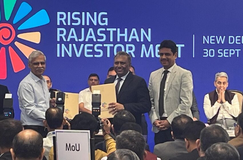  टीएचडीसी इंडिया लिमिटेड और राजस्थान सरकार के मध्य 1600 मेगावाट के पंप स्टोरेट परियोजनाओं के लिए ऐतिहासिक समझौता हुआ।