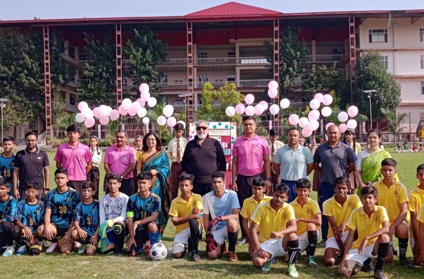  द्वितीय रोहिताश इंटर स्कूल सॉकर टूर्नामेंट की शानदार शुरूआत।