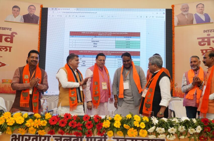  भाजपा संगठन पर्व की प्रदेश कार्यशाला में मुख्यमंत्री पुष्कर सिंह धामी ने मुख्य अतिथि प्रतिभाग किया।