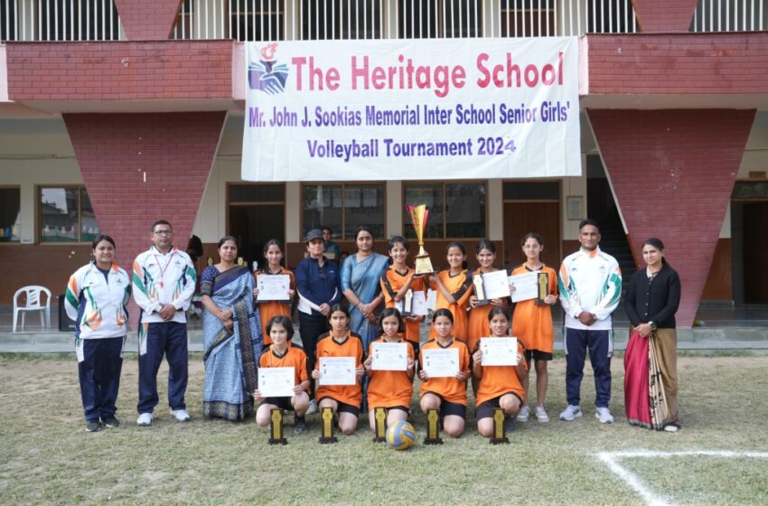  हिम ज्योति स्कूल ने कब्जाई सीनियर गर्ल्स वॉलीबाल की ट्राफी।