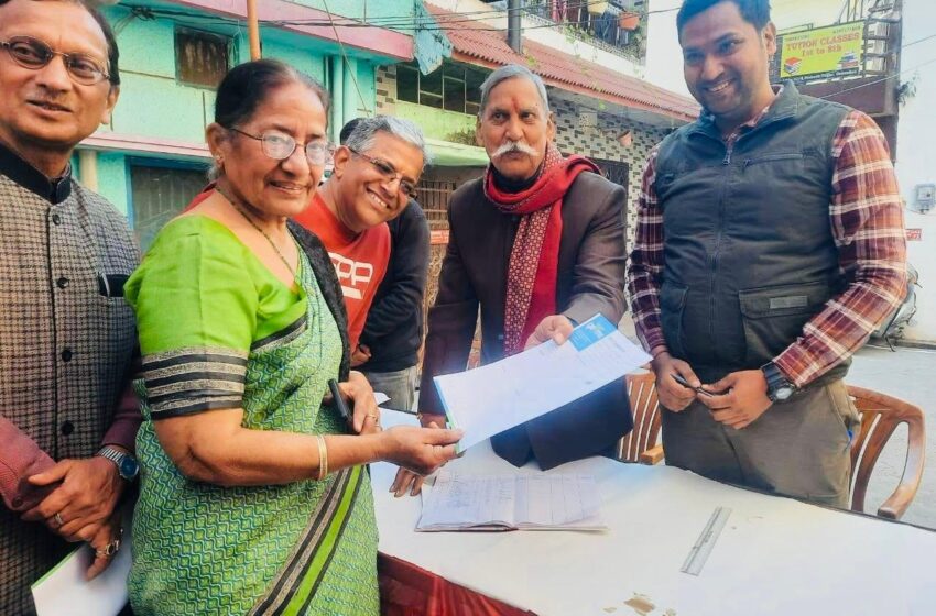  परशुराम राम मंदिर में ग्राफिक ऐरा मेडिकल साइंस इंस्टीट्यूट के सहयोग से निःशुल्क स्वस्थ्य शिविर का आयोजन किया गया।