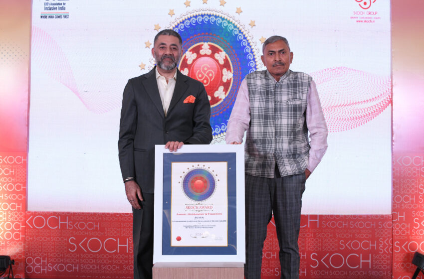  उत्तराखण्ड पशुधन विकास परिषद, पशुपालन विभाग उत्तराखंड के द्वारा संचालित लिंग वर्गीकृत वीर्य उत्पादन के द्वारा स्वदेशी नस्ल के पशुधन के संरक्षण विषय पर कार्यरत परियोजना को सिल्वर स्कौच पुरस्कार से सम्मानित किया गया।