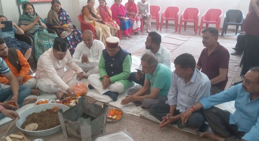 रामनवमी में  चुक्खूवाला के श्री शिव राम मंदिर के नवीन हॉल का उद्धघाटन किया।