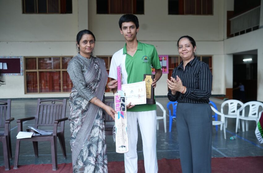 मोनाल सदन को पराजित कर सागवान सदन ने जीती क्रिकेट चैम्पियनशिप।