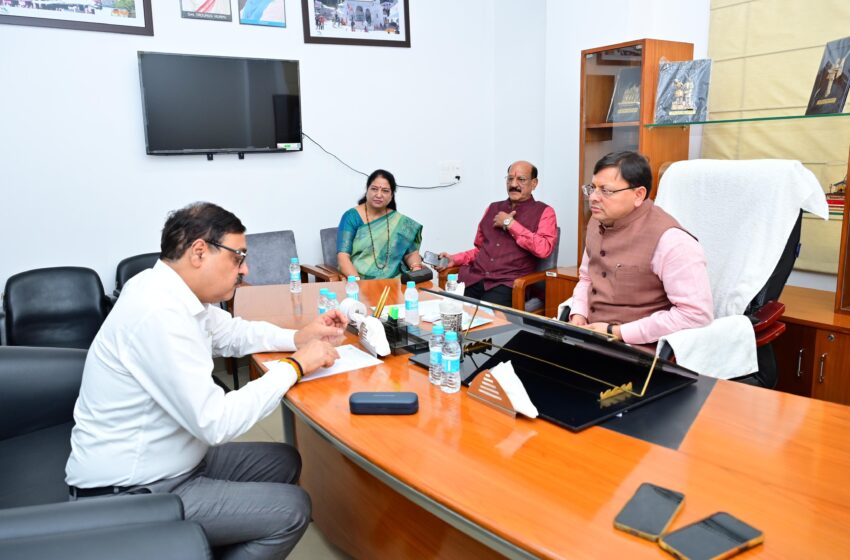 चार धाम यात्रा से पहले ग्राउंड जीरो पर पहुंचे मुख्यमंत्री श्री पुष्कर सिंह धामी।