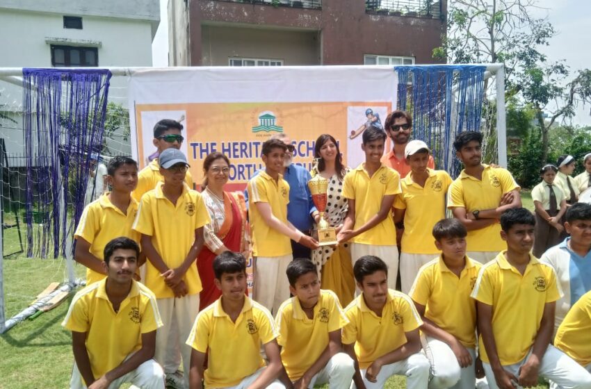 हैरिटेज स्कूल नॉर्थ कैम्पस सहस्त्रधारा रोड में इंटर स्कूल अंडर 16 बालक क्रिकेट प्रतियोगिता चल रही है।