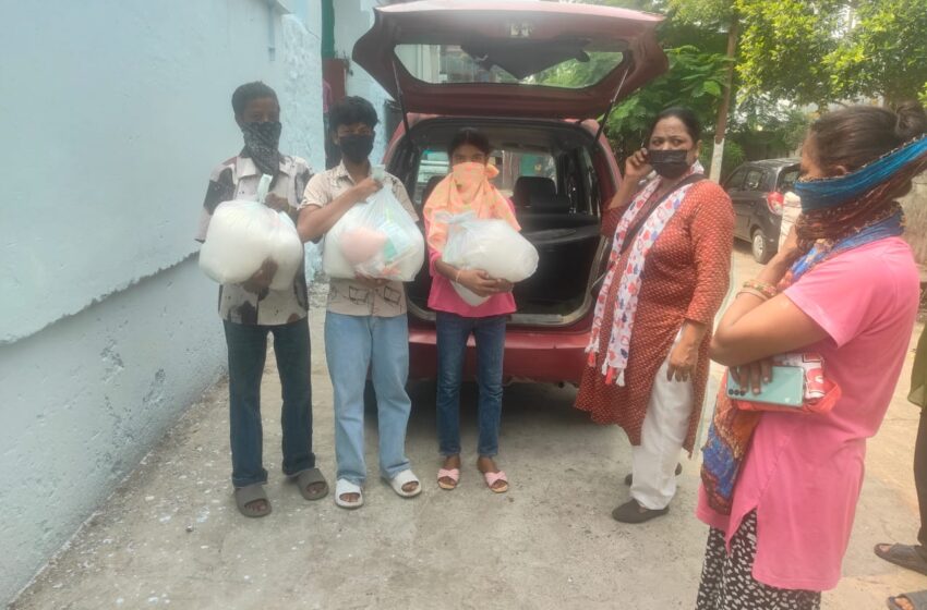  एग्नेस कुन्ज होप प्रोजेक्ट ने टीवी के रोगियों को राशन बांटा।