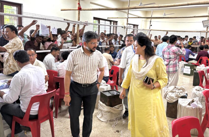  उप जिला निर्वाचन अधिकारी ने डोईवाला ब्लाक में मतगणना का लिया जायजा।