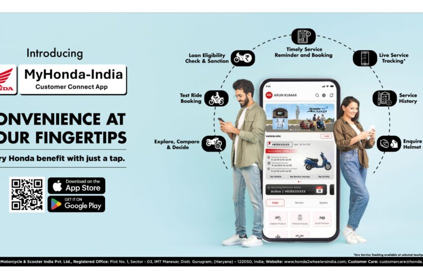  होंडा मोटरसाइकिल एंड स्कूटर इंडिया ने नया ‘माय होंडा-इंडिया’ मोबाइल ऐप लॉन्च किया।
