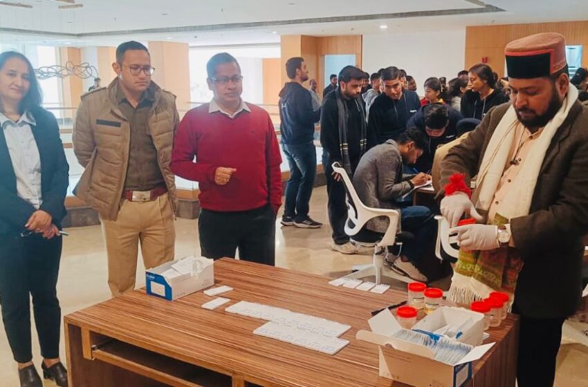  ड्रग्स के विरूद्ध जिला प्रशासन का एक्शन जारी; ग्राफिकएरा डीम्ड यूनिवर्सिटी में 150 छात्र/छात्राओं की रैंडम टेस्टिंग।