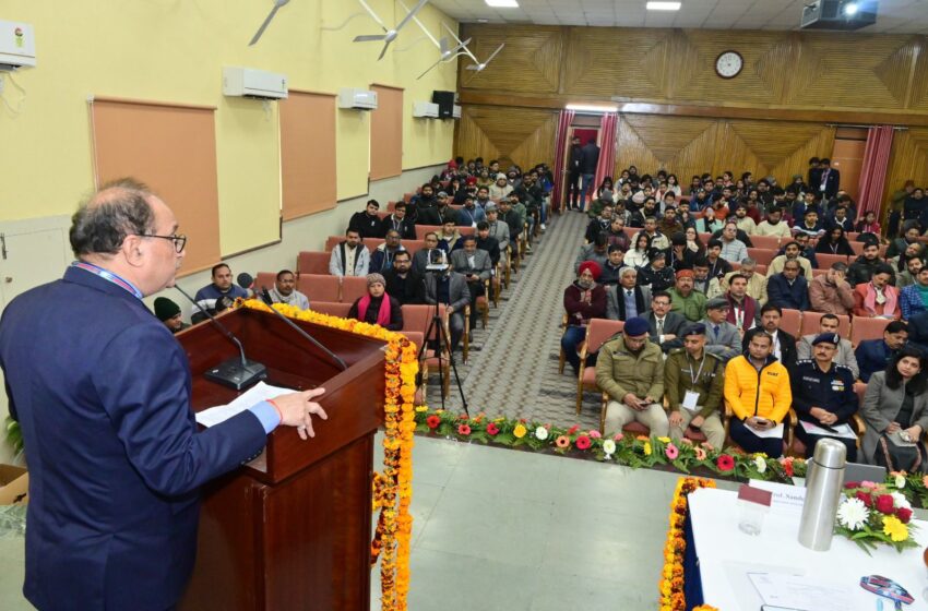  हिमालयी सुरक्षा और आपदा जोखिम लचीलापन एवं न्यूनीकरण विषय पर आईआईटी रुड़की में हुई उच्च-स्तरीय कार्यशाला का आयोजन किया गया।