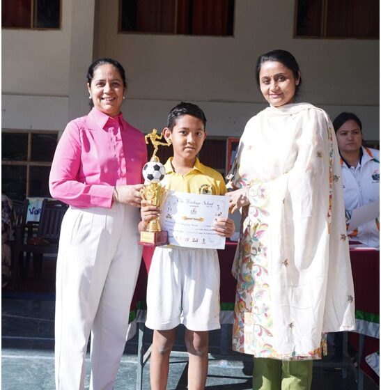  मोनाल सदन को हराकर शिवालिक सदन ने जीता फुटबॉल का खिताब।