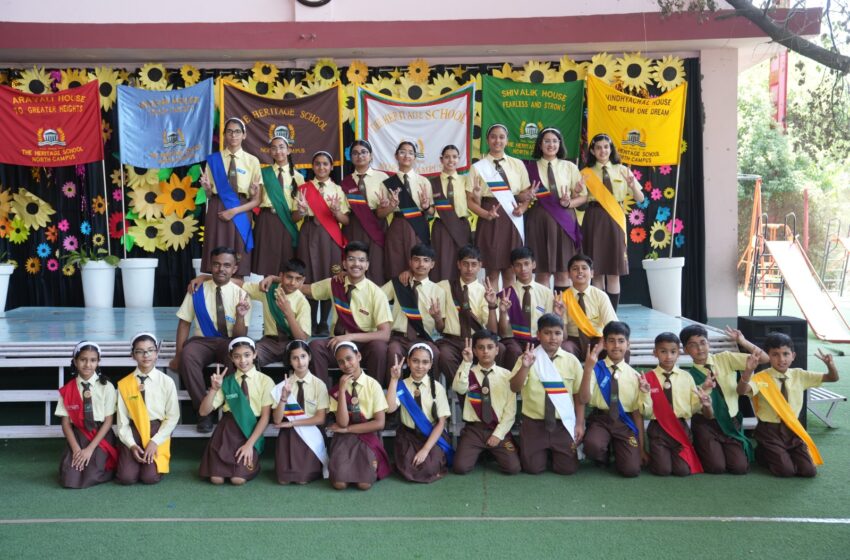  द हैरिटेज स्कूल, नॉर्थ कैंपस में अलंकरण और स्कॉलर्स विद्यार्थी सम्मान दिवस का आयोजन।