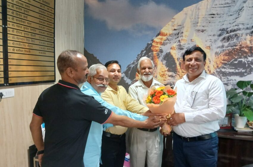  ऑल मीडिया जर्नलिस्ट एसोसिएशन के प्रतिनिधि मंडल ने की महानिदेशक सूचना से शिष्टाचार भेंट।