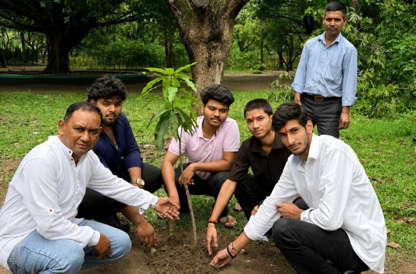  विश्व पर्यावरण दिवस पर टीम शिवम पंडित ने किया पौधारोपण।