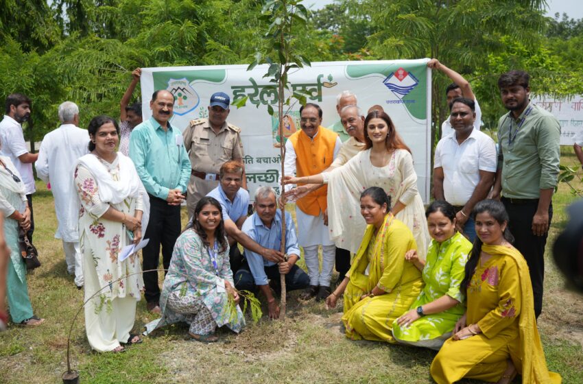  हरेला पर स्पर्श हिमालय विश्वविद्यालय में वृक्षारोपण किया।