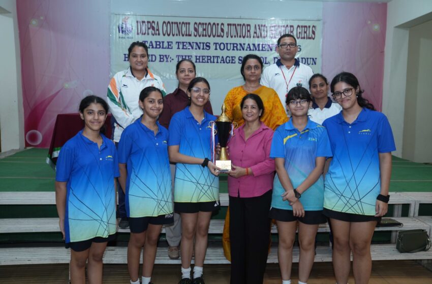  काउंसिल स्कूल्स जूनियर और सीनियर गर्ल्स टेबल टेनिस टूर्नामेंट फाइनल मैच का शुभारंभ किया।