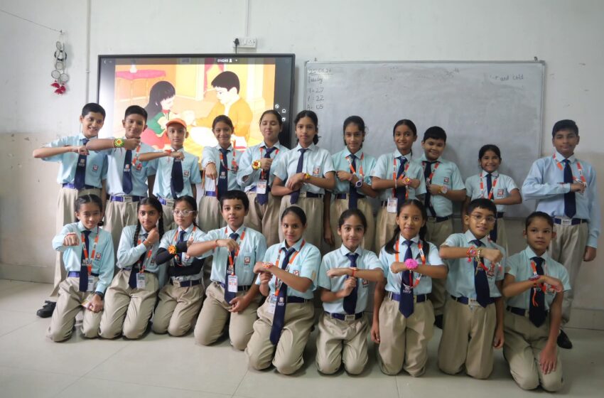  एडिफाई वर्ल्ड स्कूल में राखी एवं व्हाइट डे समारोह हर्षोल्लास से मनाया।