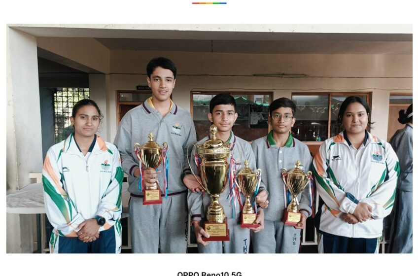  द हैरिटेज स्कूल ने जीता सीनियर वर्ग टेबल टेनिस का खिताब ।